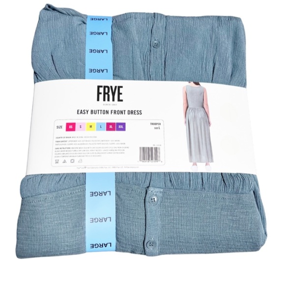 New with Tag Frye Womens Easy Button Down Front Trooper Sleeveless Maxi Dress - Picture 12 of 16